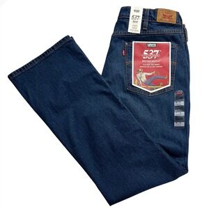 Levi's 537 Western Bootcut Jeans Men's 38x34 Blue Stretch Denim NWT